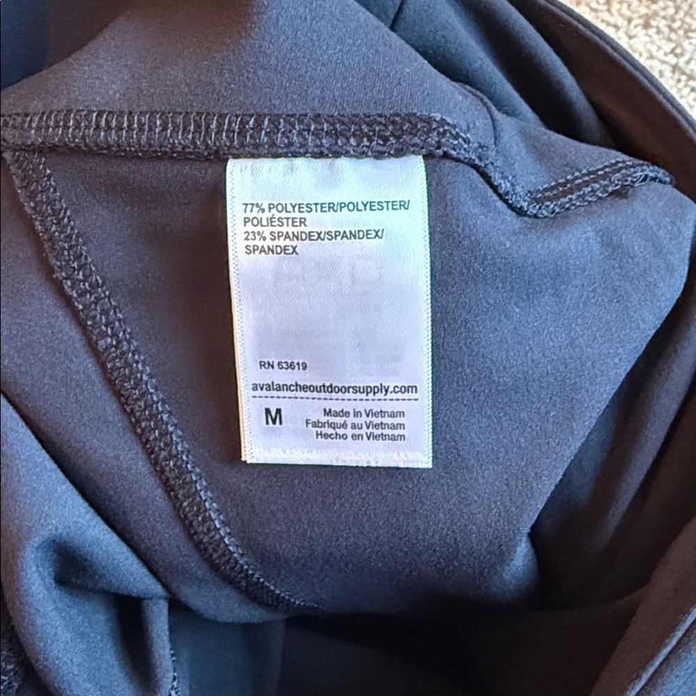 Avalanche high waist compression legging pockets black pants pull on medium - Picture 8 of 8